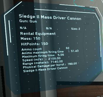 MtheFGames.de | Star Citizen | Sledge II Mass Driver Cannon | © Cloud Imperium Games & Co.